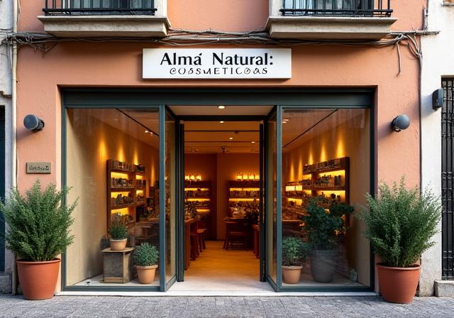 Fachada da loja/oficina da Alma Natural Cosméticos no centro de Lisboa.